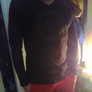 SOLD VERSACE MEN BLACK LONG SLEEVE